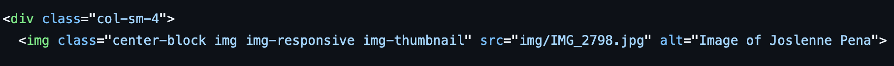 code with image alt text